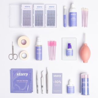 Kit extension de cils PREMADE STARTER0 Starry cils