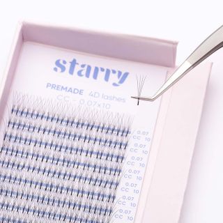 4D Bouquets pré-fait CC 0,05 (384 bouquets) 0 Starry cils