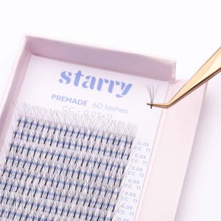 6D Bouquets pré-fait CC 0,07 (320 bouquets) 0 Starry cils
