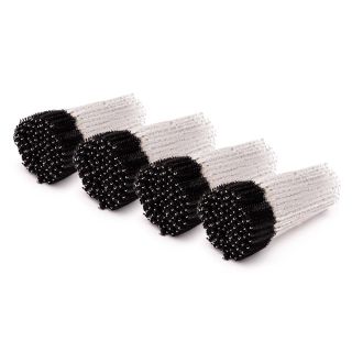 Brosse à cils 4x100 pcs, noir pailleté 0 Starry cils