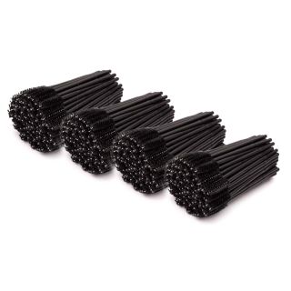Brosse à cils 4x100 pcs, noir 0 Starry cils