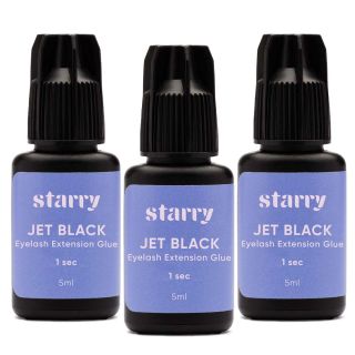 Colle à cils JET BLACK 3 pcs 0 Starry cils