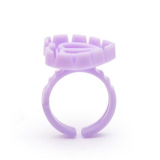Bague à colle violette, 10 pcs