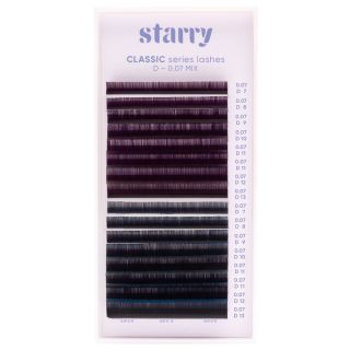 Cils ombre violet - bleu D 0,07 MIX 7-13mm 0 Starry cils