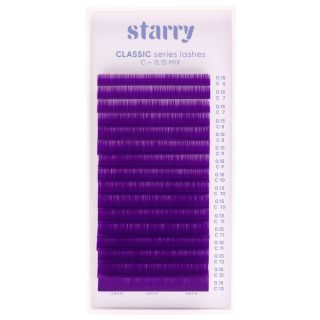 Cils pourpre C 0,15 mm MIX 6-13mm 0 Starry cils