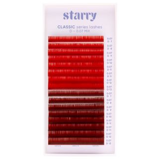Cils rouge / rouge foncé D 0,07 MIX 7-13mm
