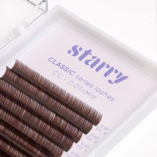 Cils bruns C 0,1 MIX 6-13mm 0 Starry cils