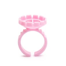 Bague à colle rose, 10 pcs (étroite) 1 Starry cils