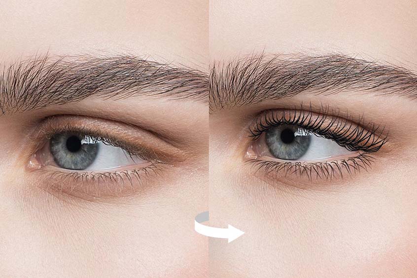 lash lift avant après